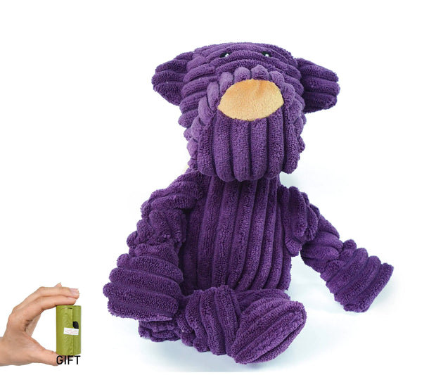 PetLike Squeaky Plush Dog Toys Durable Play Funny Cute Dog Super Soft Stuffed Plush Toy Dog Chew Toys for Small Medium Dogs